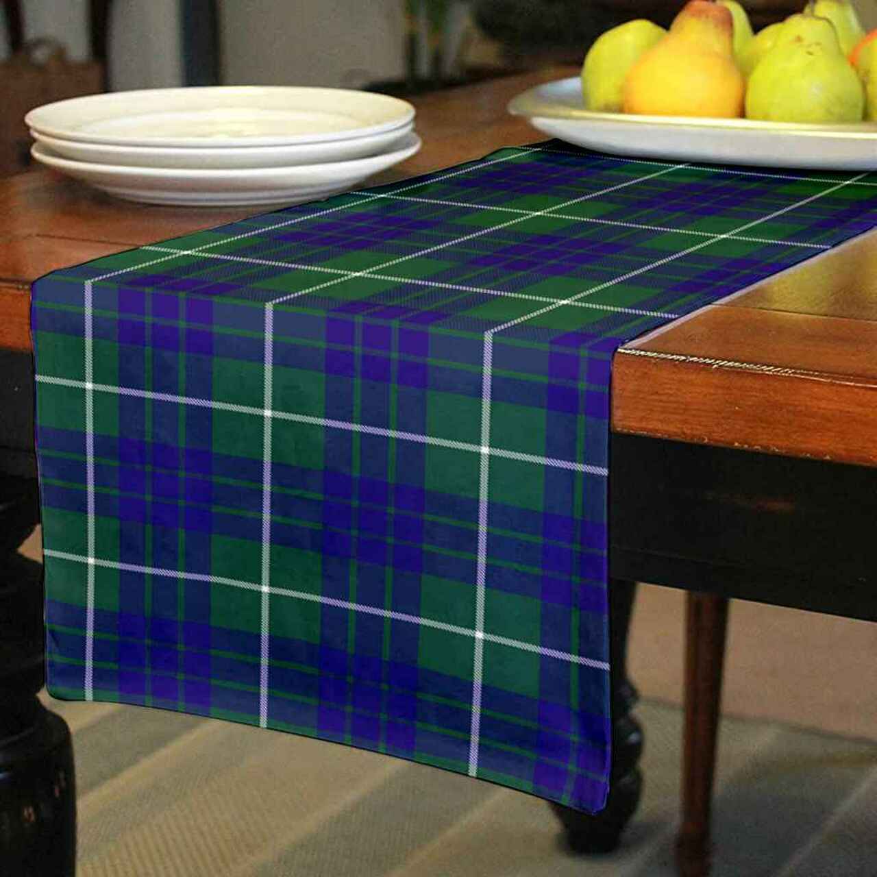 Clan Hamilton Hunting Modern Tartan Table Runner Cotton OK76 Hamilton Hunting Modern Tartan Tartan Table Runner   