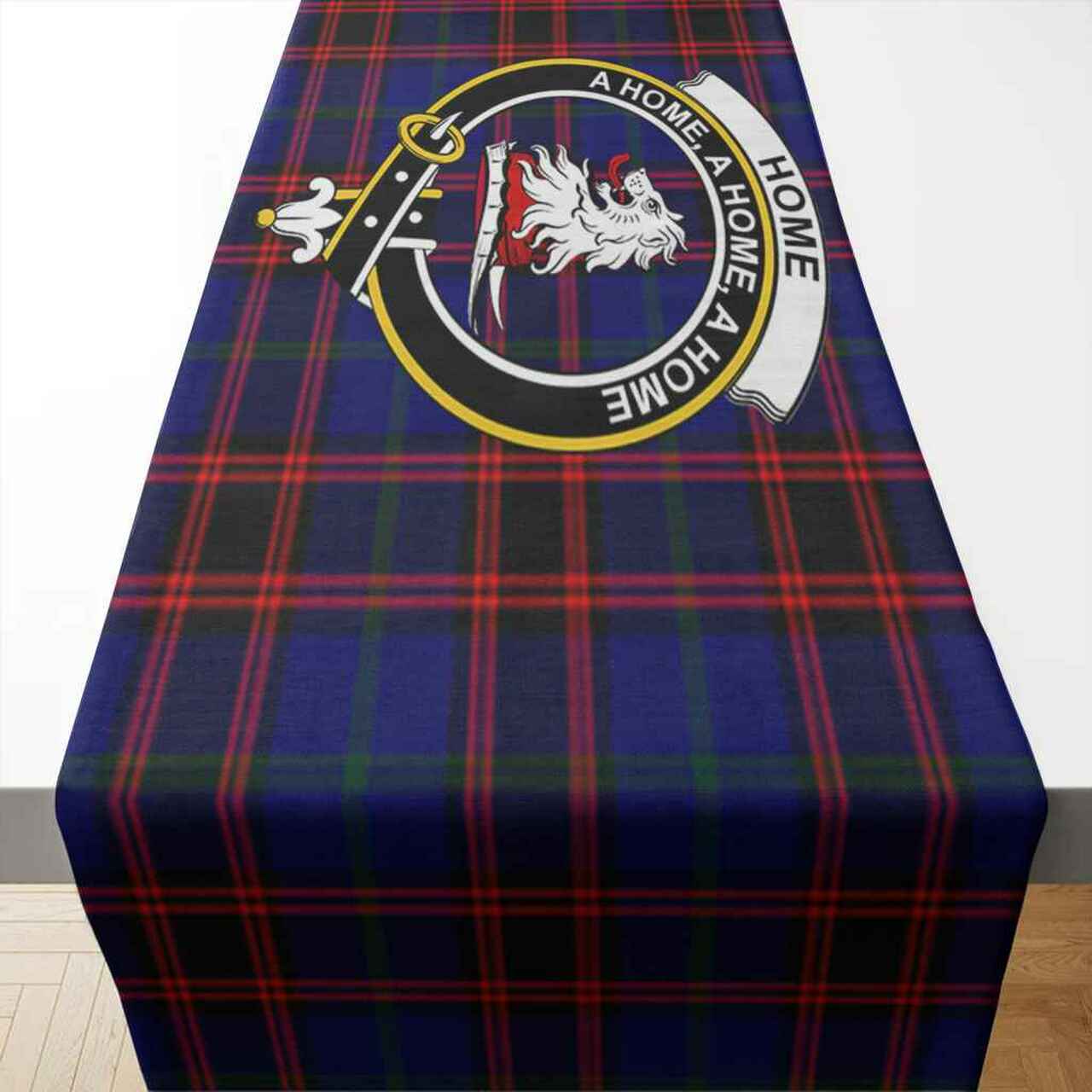 Clan Home (or Hume) Tartan Crest Table Runner Cotton ZQ13 Home (or Hume) Tartan Tartan Table Runner   