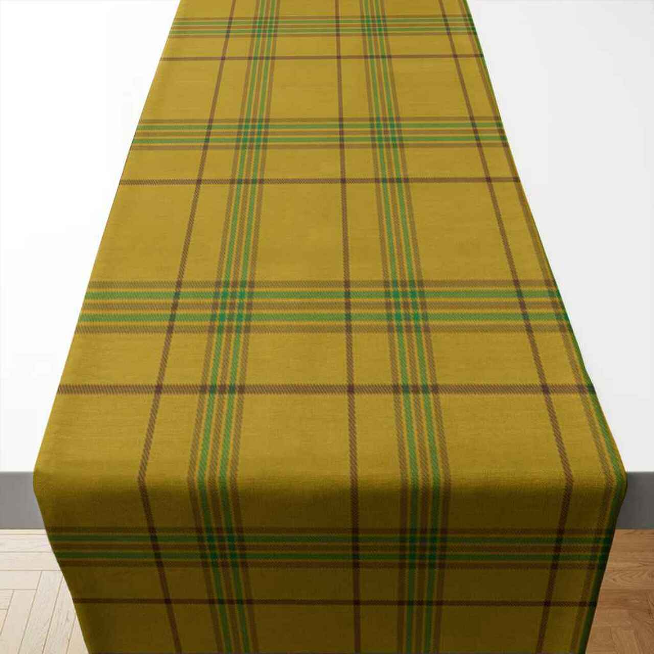 Clan Houston Tartan Table Runner Cotton PN42 Houston Tartan Tartan Table Runner   