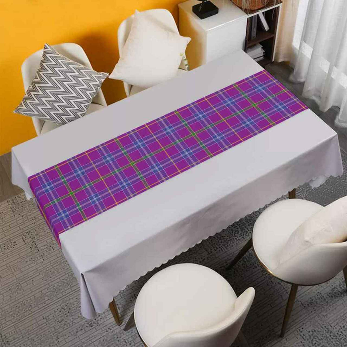 Clan Jackson Tartan Table Runner Cotton GV92 Jackson Tartan Tartan Table Runner   