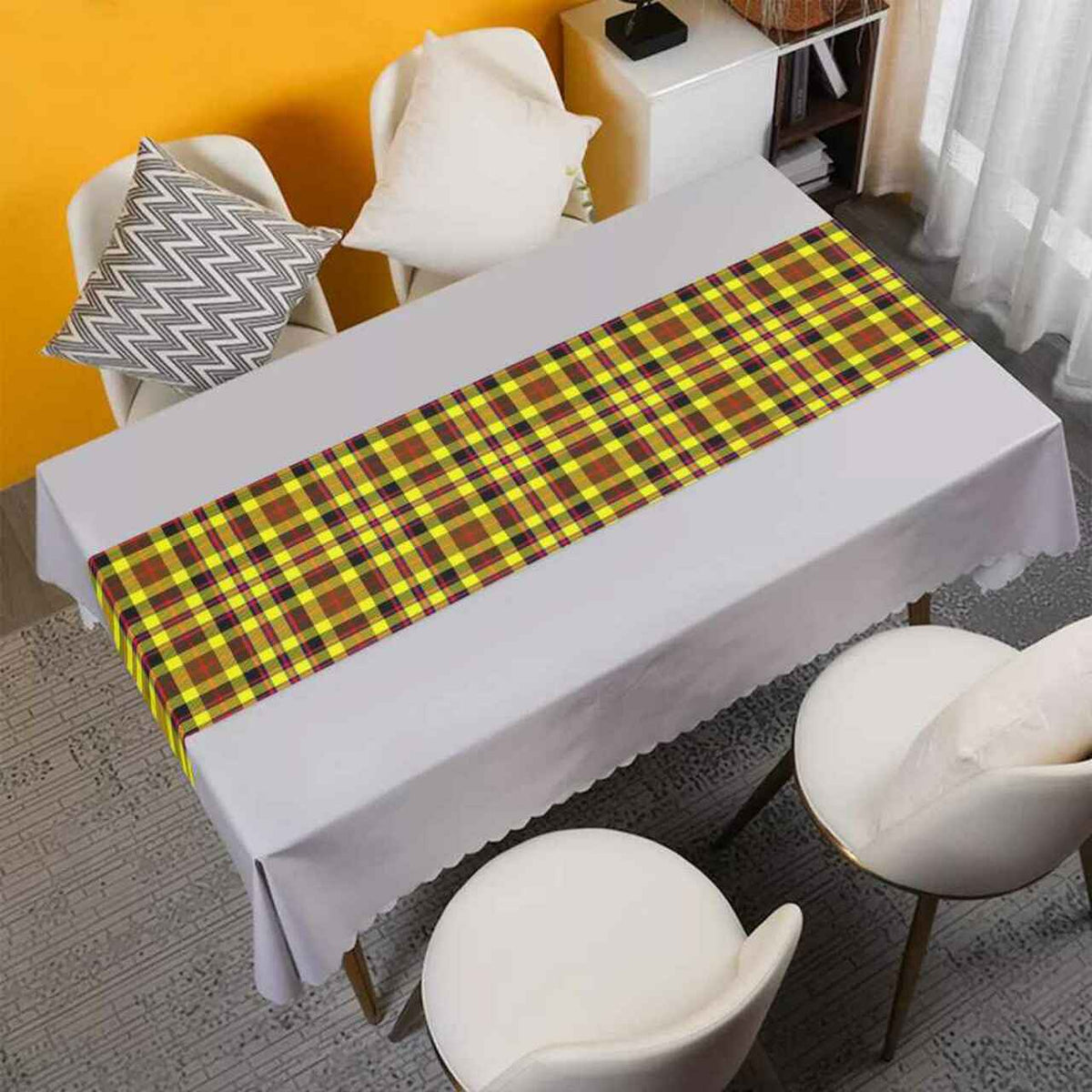 Clan Jardine Tartan Table Runner Cotton NV16 Jardine Tartan Tartan Table Runner   