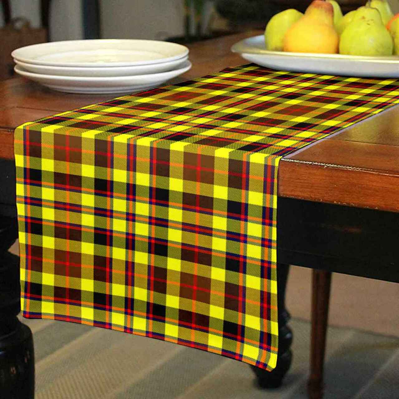 Clan Jardine Tartan Table Runner Cotton NV16 Jardine Tartan Tartan Table Runner   