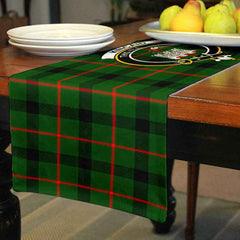 Clan Kincaid Tartan Crest Table Runner Cotton SN51 Kincaid Tartan Tartan Table Runner   