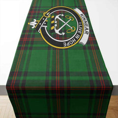 Clan Kinnear Tartan Crest Table Runner Cotton TT25 Kinnear Tartan Tartan Table Runner   