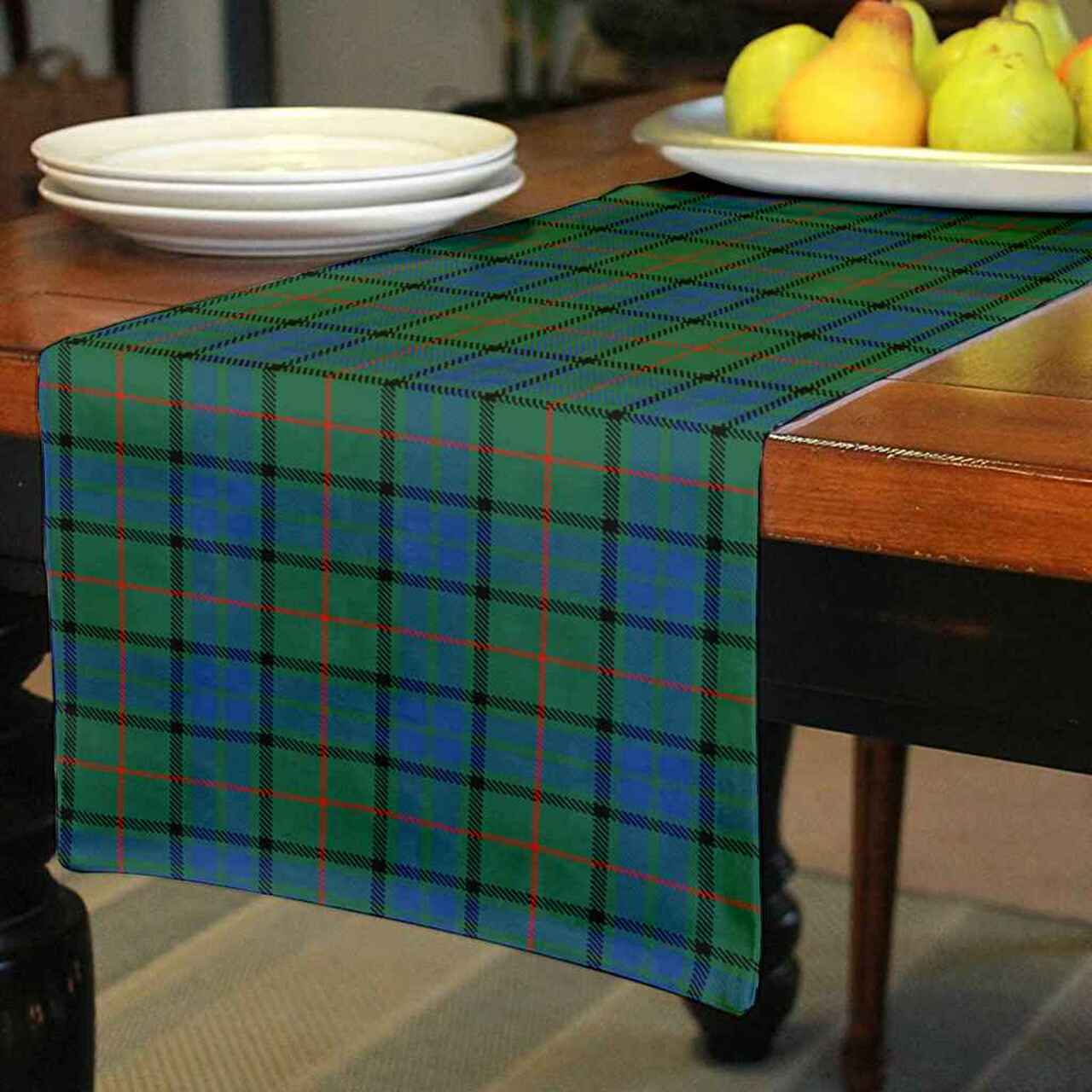 Clan Lauder Tartan Table Runner Cotton DT38 Lauder Tartan Tartan Table Runner   