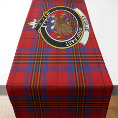 Clan Leslie Tartan Crest Table Runner Cotton TL72 Leslie Tartan Tartan Table Runner   