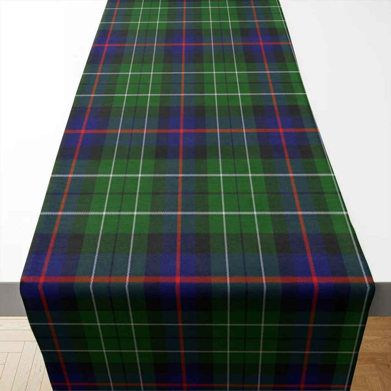 Clan Leslie Hunting Tartan Table Runner Cotton IV92 Leslie Hunting Tartan Tartan Table Runner   