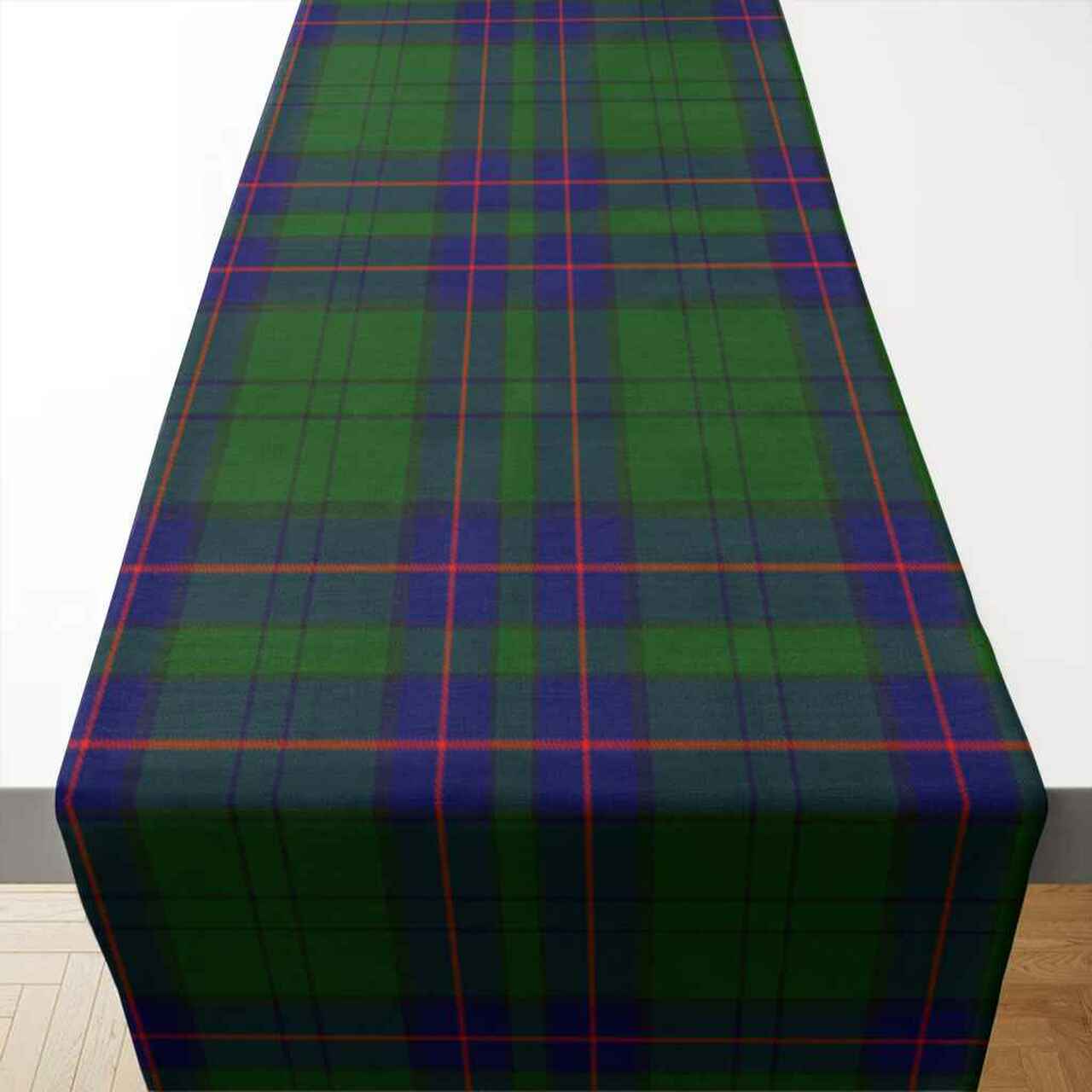 Clan Lockhart Modern Tartan Table Runner Cotton KB15 Lockhart Modern Tartan Tartan Table Runner   