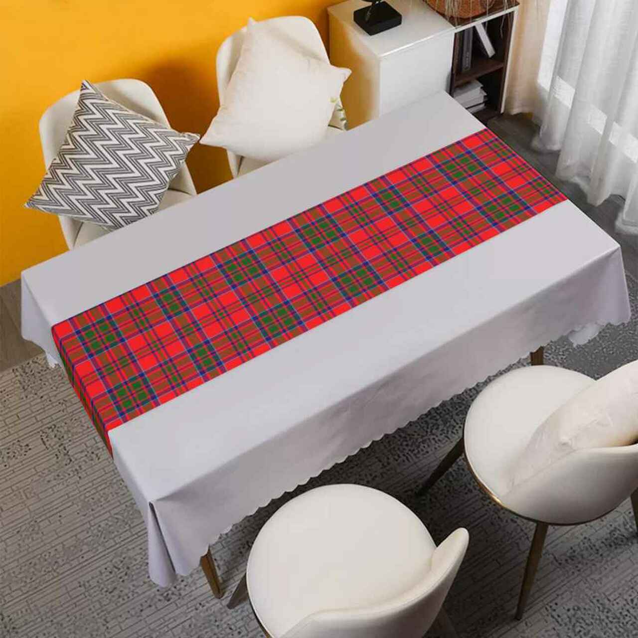 Clan MacKillop Tartan Table Runner Cotton DP12 MacKillop Tartan Tartan Table Runner   