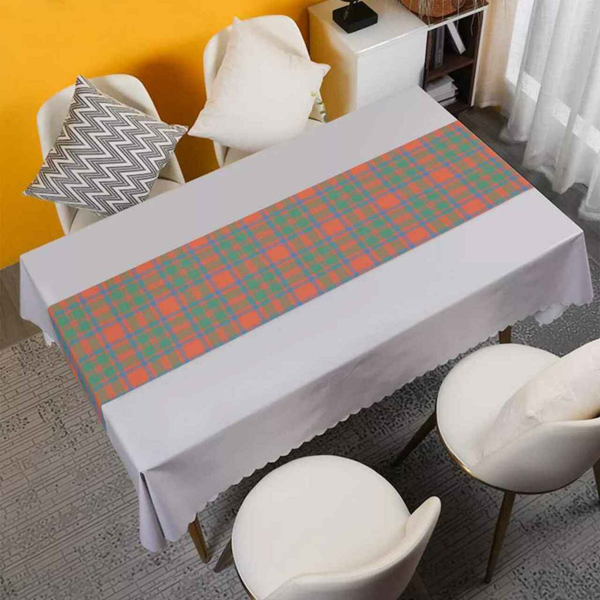 Clan MacKintosh Ancient Tartan Table Runner Cotton OL77 MacKintosh Ancient Tartan Tartan Table Runner   