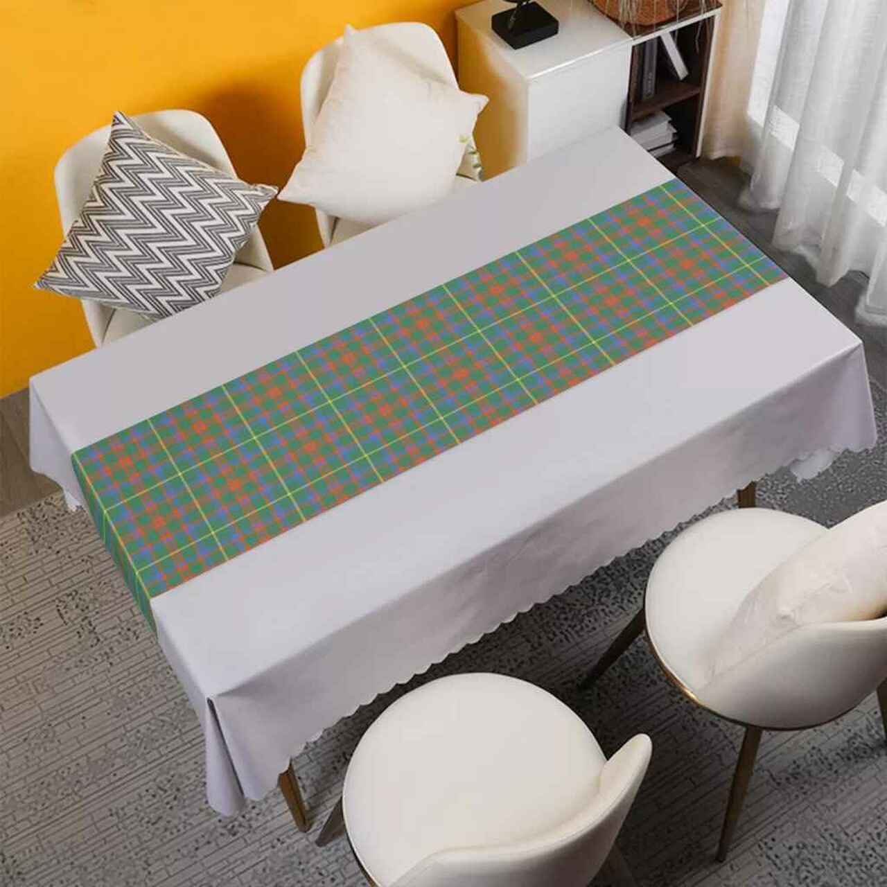 Clan MacKintosh Hunting Ancient Tartan Table Runner Cotton OD57 MacKintosh Hunting Ancient Tartan Tartan Table Runner   