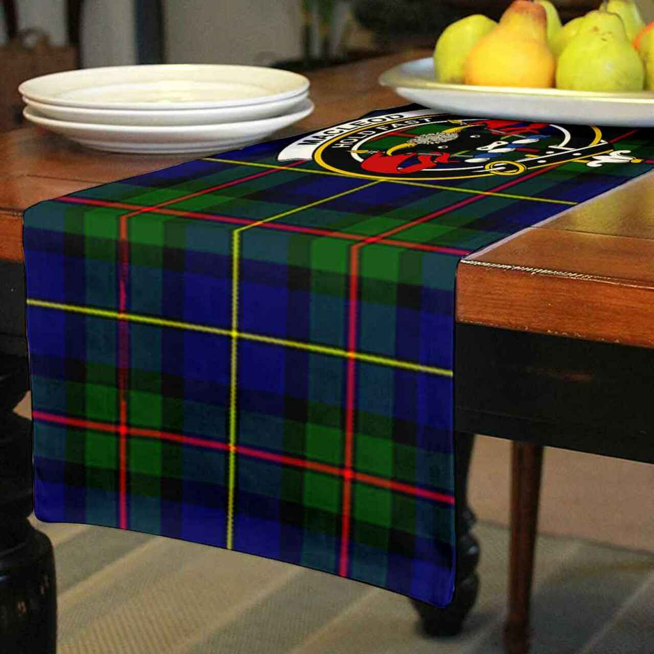 Clan Clan MacLeod of Lewis Tartan Crest Table Runner Cotton DF73 MacLeod of Lewis Tartan Tartan Table Runner   