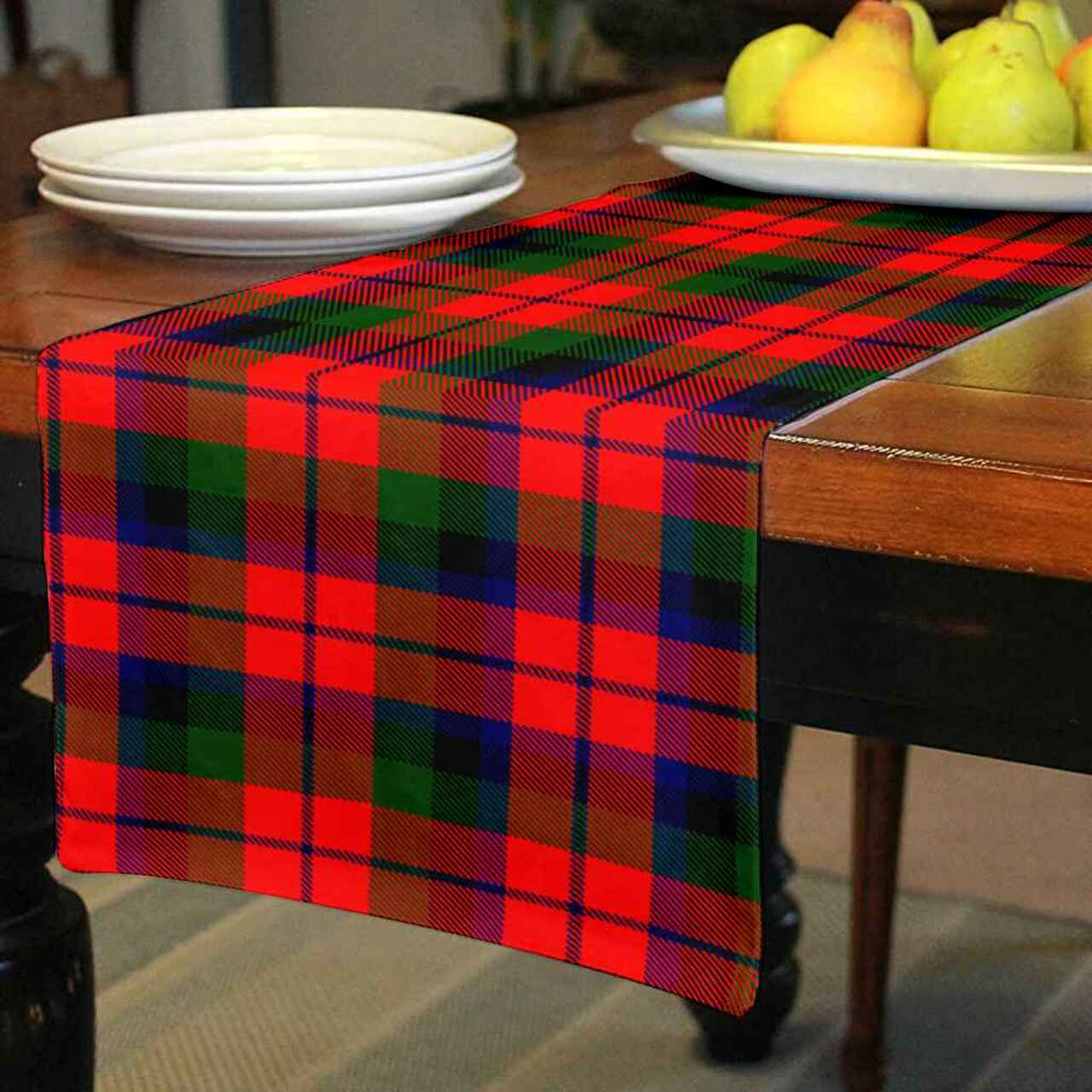 Clan Clan MacNaughton Modern Tartan Table Runner Cotton MK52 MacNaughton Modern Tartan Tartan Table Runner   