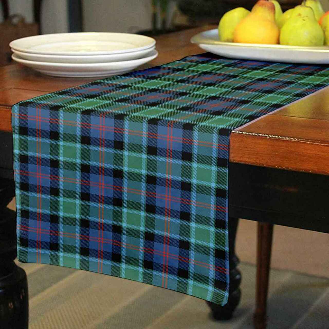 Clan Clan MacTaggart Ancient Modern Tartan Table Runner Cotton AH34 MacTaggart Ancient Modern Tartan Tartan Table Runner   