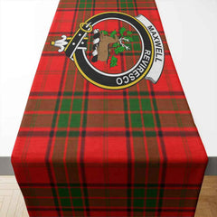 Clan Clan Maxwell Tartan Crest Table Runner Cotton OU31 Maxwell Tartan Tartan Table Runner   