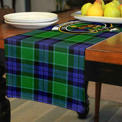 Clan Clan Monteith Tartan Crest Table Runner Cotton TU79 Monteith Tartan Tartan Table Runner   