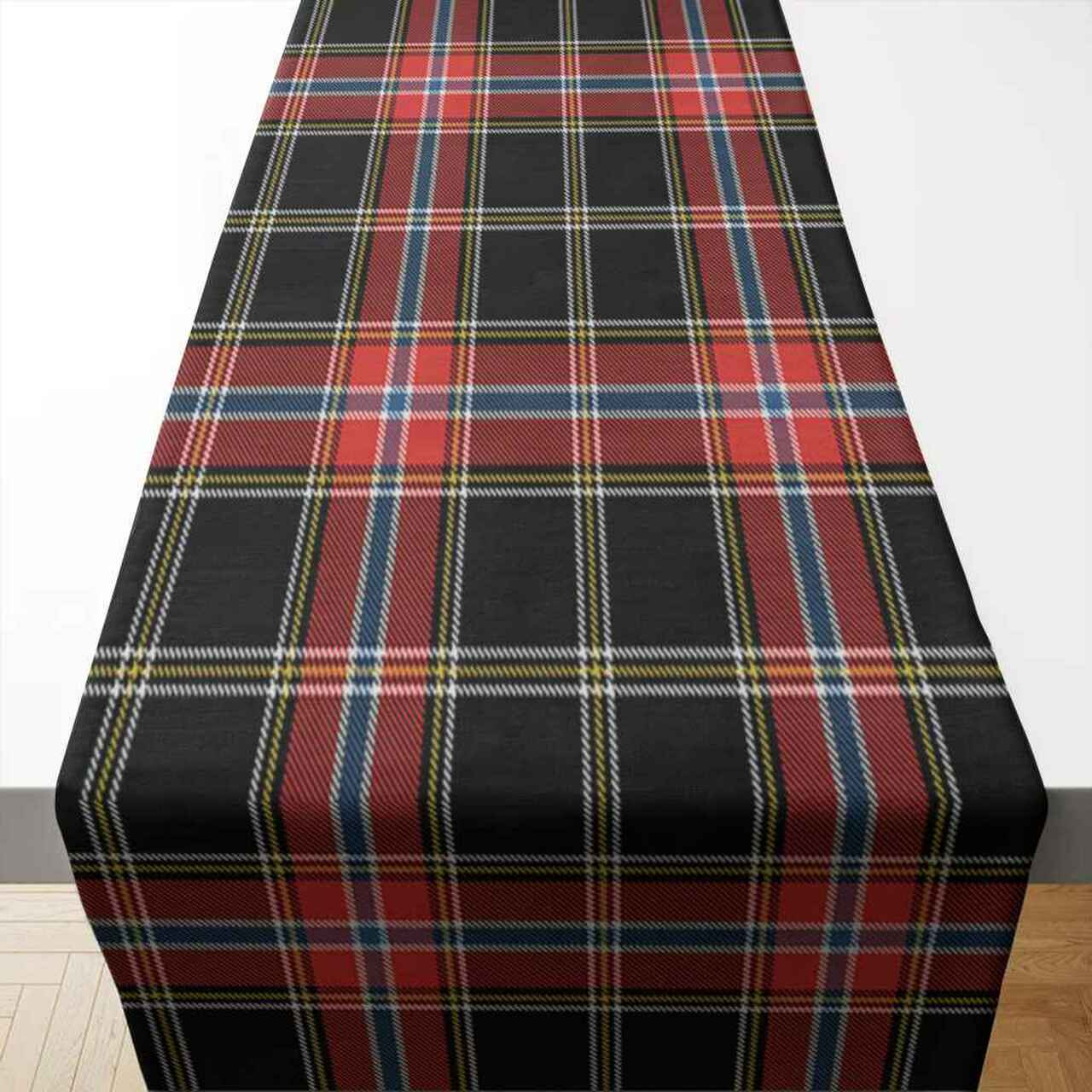 Clan Clan Norwegian Night Tartan Table Runner Cotton DS80 Norwegian Night Tartan Tartan Table Runner   