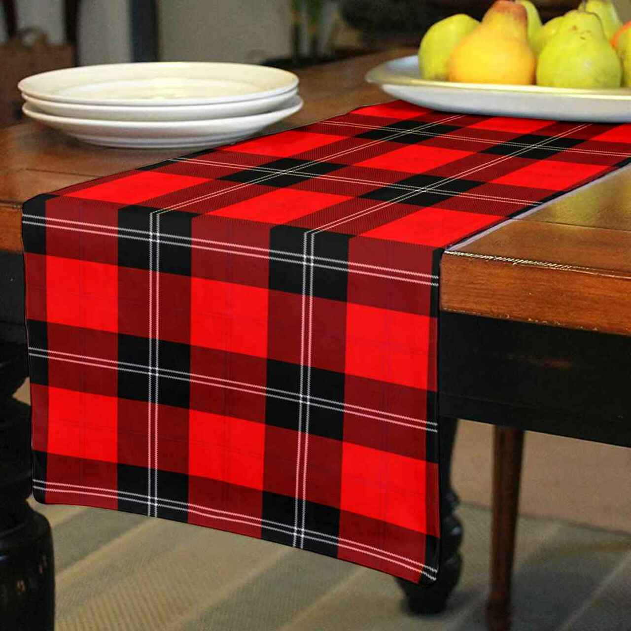 Clan Ramsay Modern Tartan Table Runner Cotton ZT71 Ramsay Modern Tartan Tartan Table Runner   