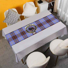 Clan Rutherford Tartan Crest Table Runner Cotton QE30 Rutherford Tartan Tartan Table Runner   