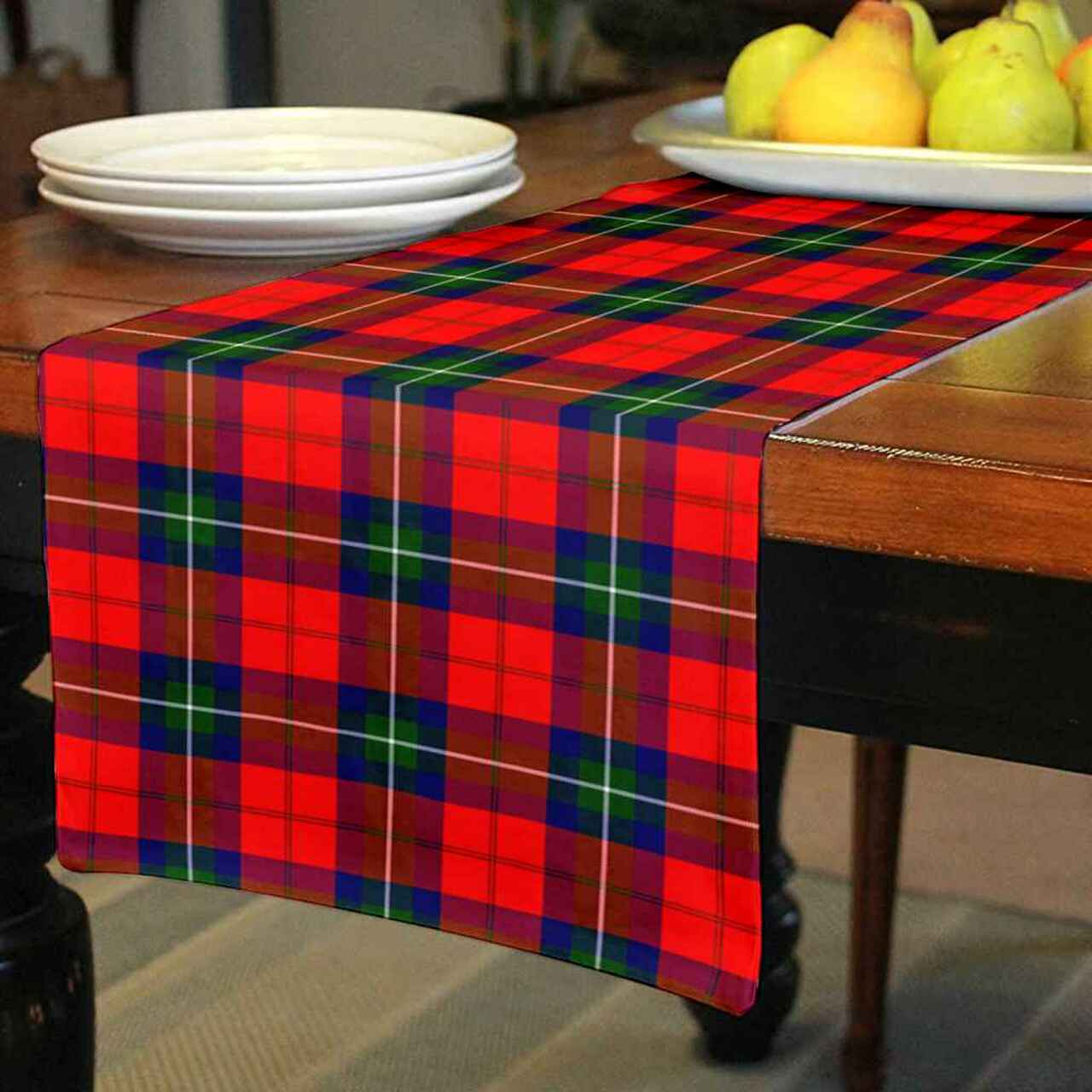 Clan Ruthven Modern Tartan Table Runner Cotton VC23 Ruthven Modern Tartan Tartan Table Runner   