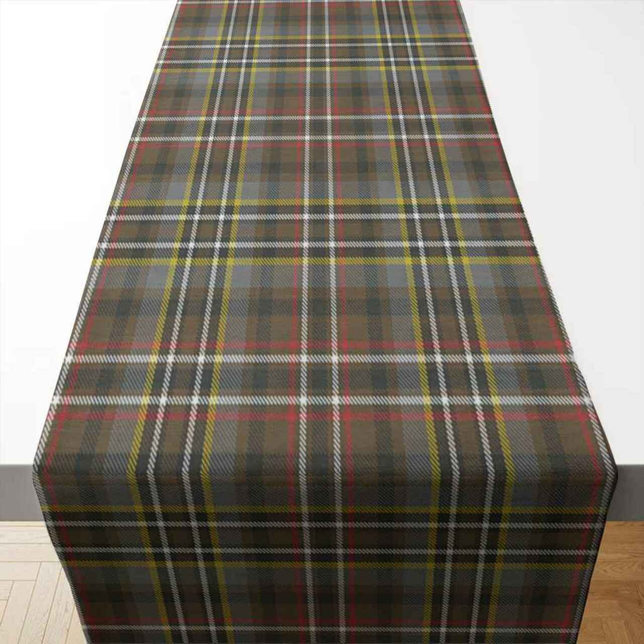 Clan Scott Green Weathered Tartan Table Runner Cotton LW74 Clan Scott (Scott Tartan) Tartan Table Runner   