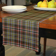 Clan Scott Green Weathered Tartan Table Runner Cotton LW74 Clan Scott (Scott Tartan) Tartan Table Runner   