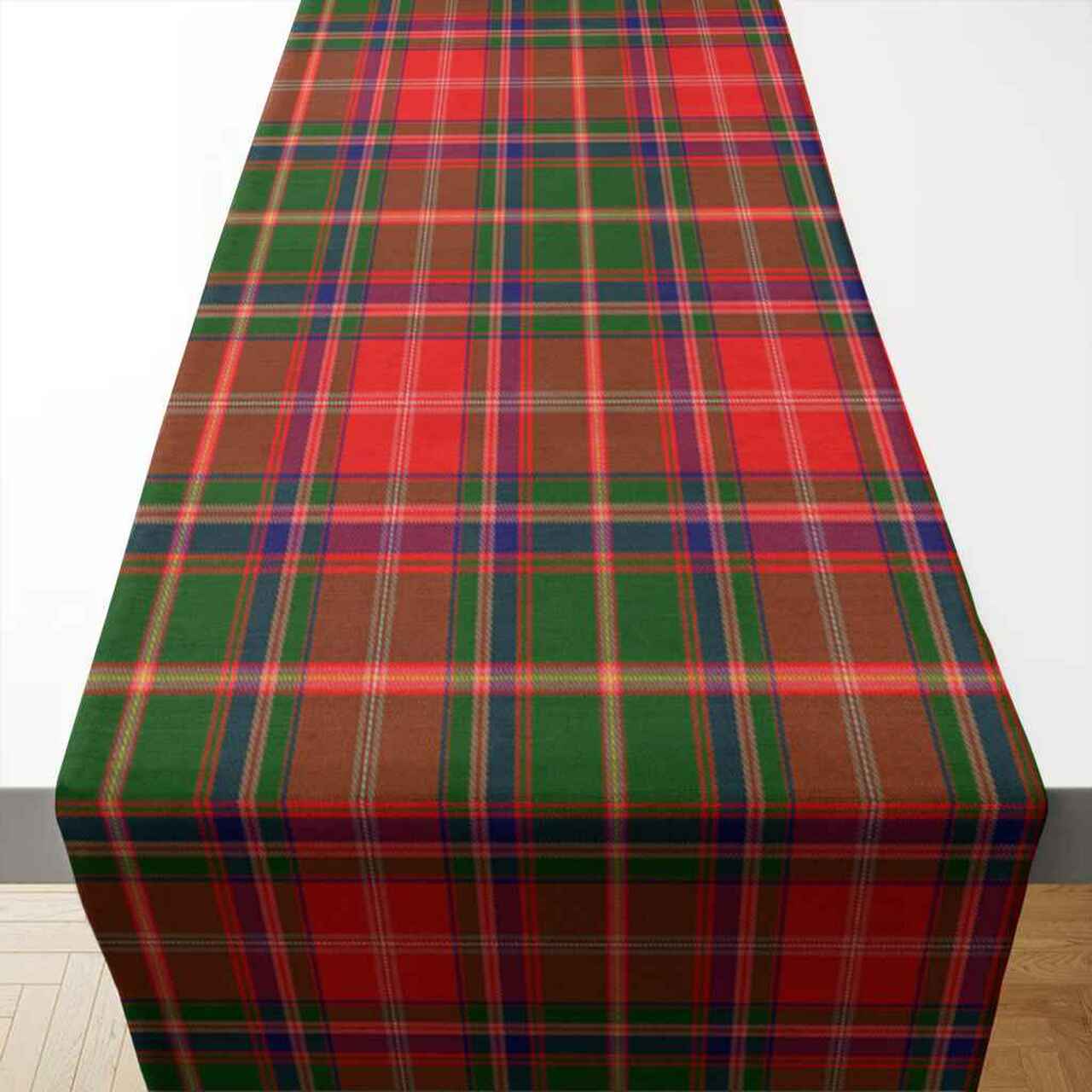 Clan Somerville Modern Tartan Table Runner Cotton VF68 Somerville Modern Tartan Tartan Table Runner   