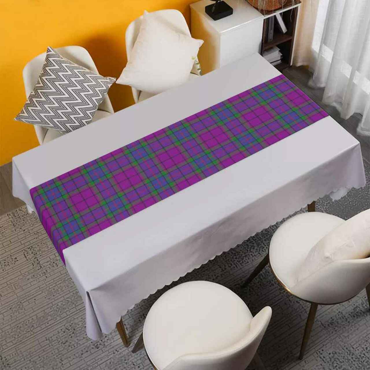 Clan Wardlaw Modern Tartan Table Runner Cotton WD27 Wardlaw Modern Tartan Tartan Table Runner   