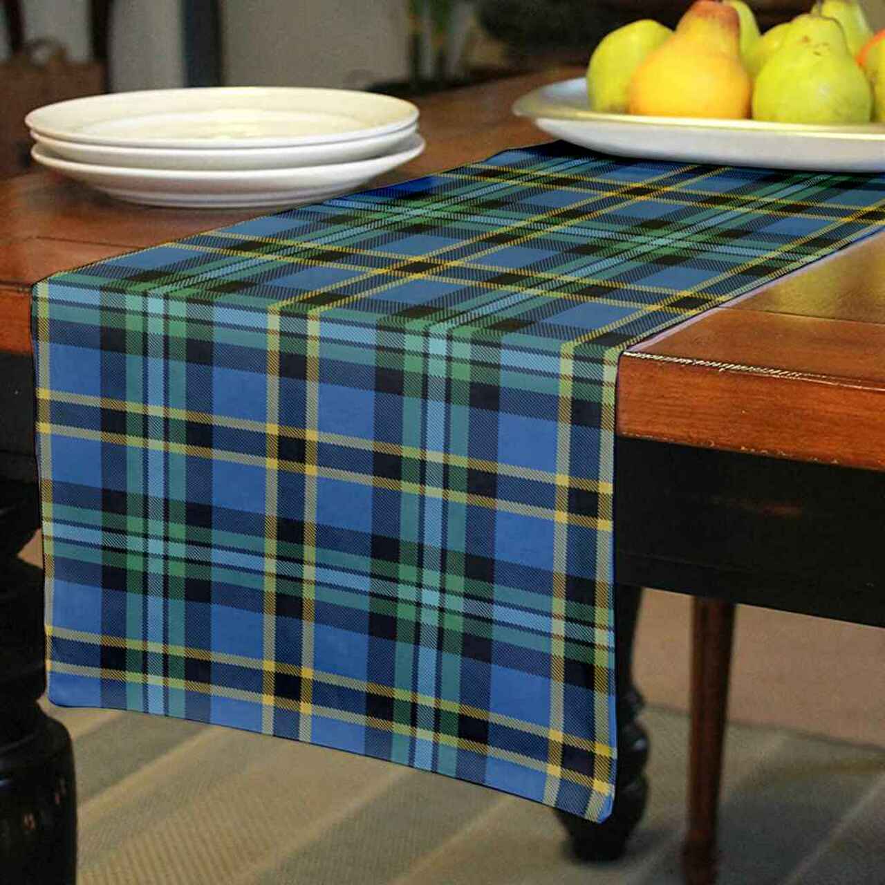 Clan Weir Ancient Tartan Table Runner Cotton NS65 Weir Ancient Tartan Tartan Table Runner   