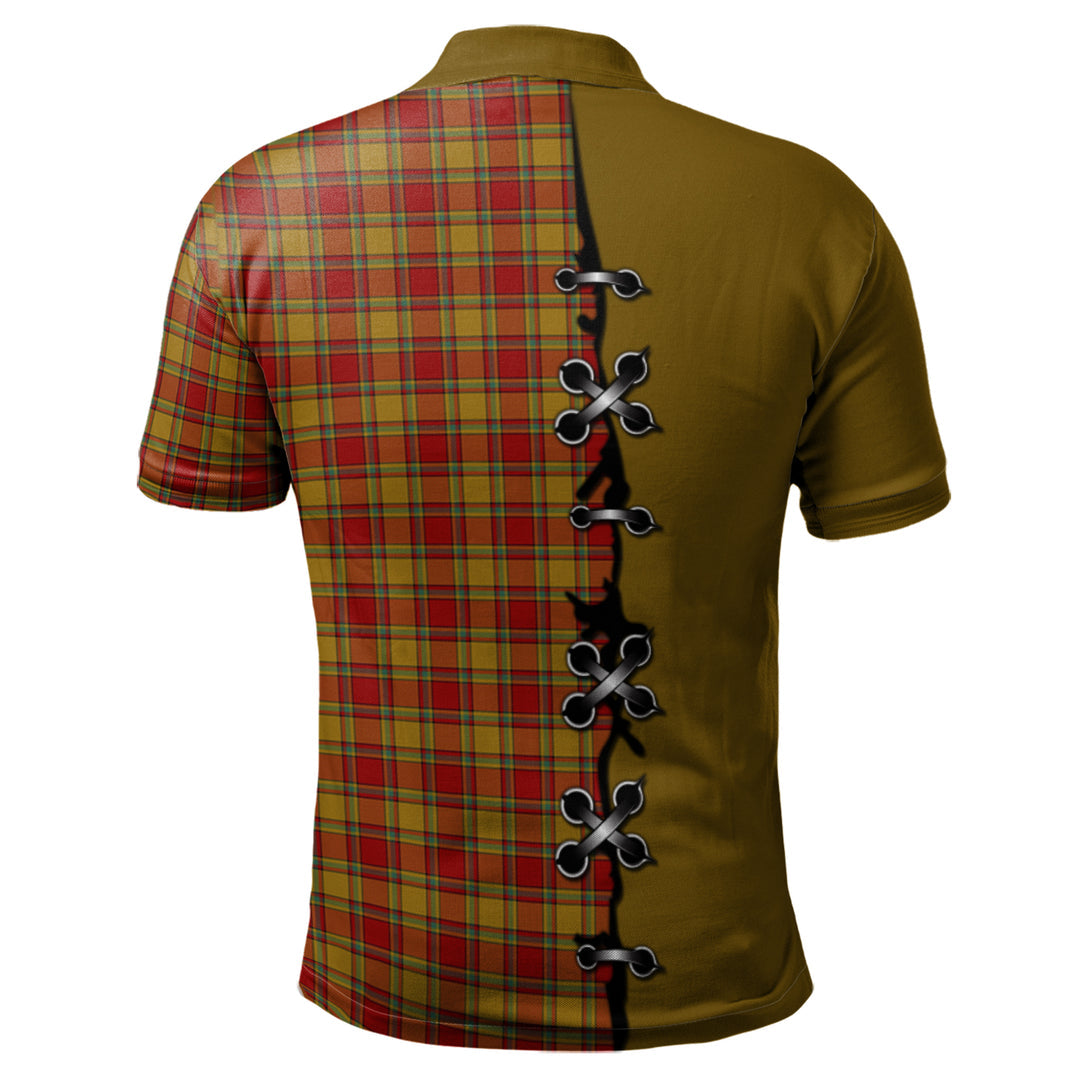 Clan Scrymgeour Tartan Polo Shirt - Lion Rampant And Celtic Thistle Style QO51 Scrymgeour Tartan Tartan Polo   