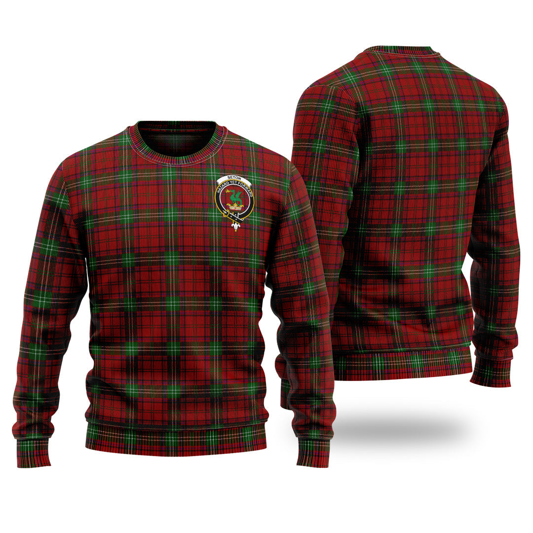 Clan Seton Tartan Christmas Ugly Sweater XV47 Seton Tartan Tartan Sweater   