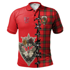 Clan Seton Modern Tartan Polo Shirt - Lion Rampant And Celtic Thistle Style HU41 Seton Modern Tartan Tartan Polo   