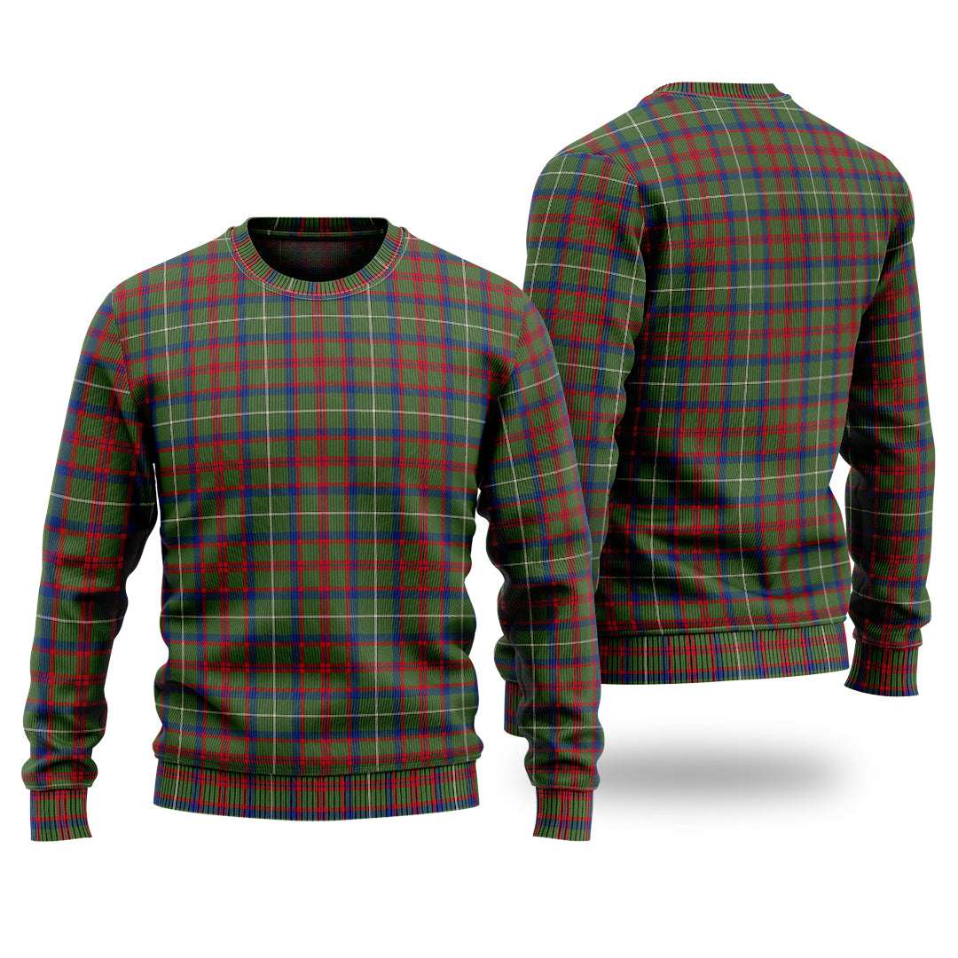 Clan Shaw Green Modern Tartan Christmas Ugly Sweater HU77 Shaw Green Modern Tartan Tartan Sweater   