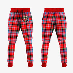 Clan Straiton Tartan Crest Jogger Sweatpants PZ97 Clan Rait Tartan Today   