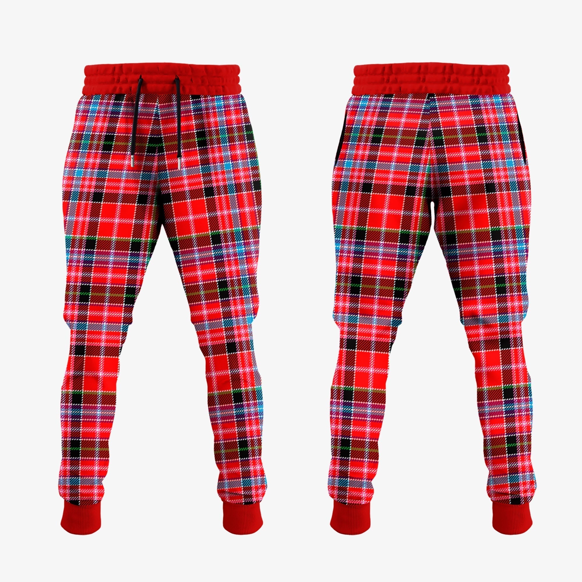 Clan Straiton Tartan Crest Jogger Sweatpants PZ97 Clan Rait Tartan Today   