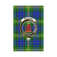 Clan Maitland Tartan Crest Garden Flag ZM32 Clan Maitland Tartan Today   