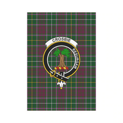 Clan Crosbie Tartan Crest Garden Flag SK27 Clan Crosbie Tartan Today   