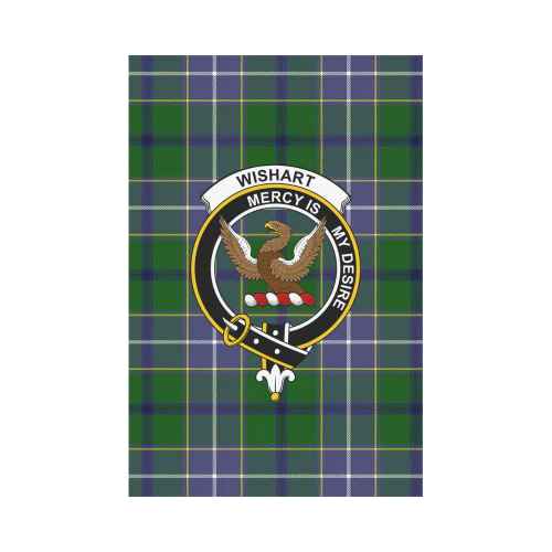 Clan Wishart Hunting Tartan Crest Garden Flag LO98 Clan Wishart Tartan Today   