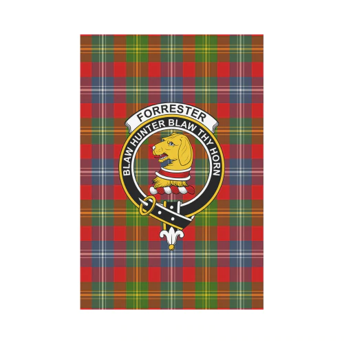 Clan Forrester Tartan Crest Garden Flag BP98 Clan Forrester Tartan Today   