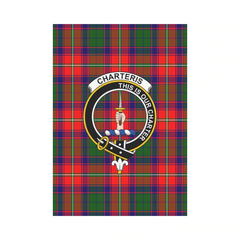 Clan Charteris District Tartan Crest Garden Flag HH99 Clan Charteris Tartan Today   