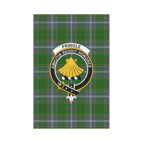 Clan Pringle Tartan Crest Garden Flag KI54 Clan Pringle Tartan Today   