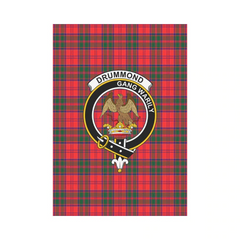 Clan Drummond Modern Tartan Crest Garden Flag XS59 Clan Drummond Tartan Today   