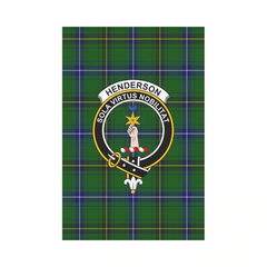 Clan Henderson Modern Tartan Crest Garden Flag DY49 Clan Henderson Tartan Today   