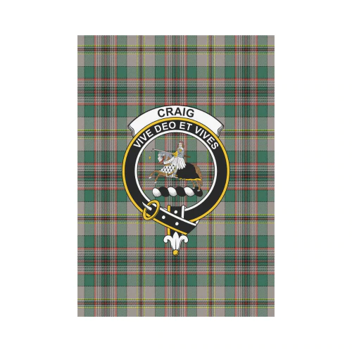 Clan Craig Ancient Tartan Crest Garden Flag WD49 Clan Craig Tartan Today   