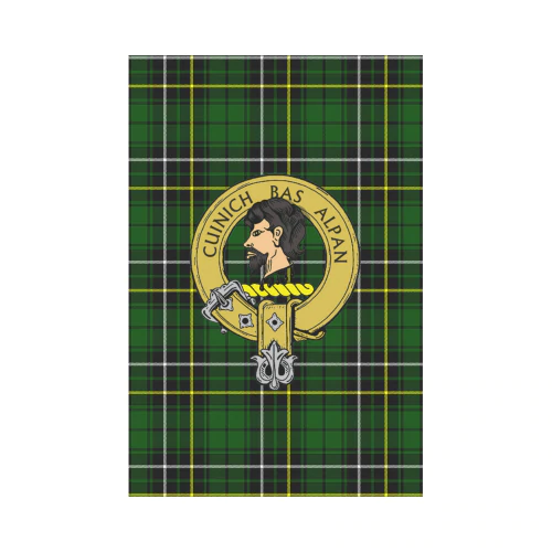 Clan Clan MacAlpine Modern Tartan Crest Garden Flag ET76 Clan MacAlpine Tartan Today   