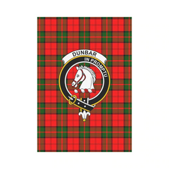 Clan Dunbar Modern Tartan Crest Garden Flag GG18 Clan Dunbar Tartan Today   