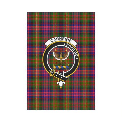 Clan Carnegie Modern Tartan Crest Garden Flag BV80 Clan Carnegie Tartan Today   