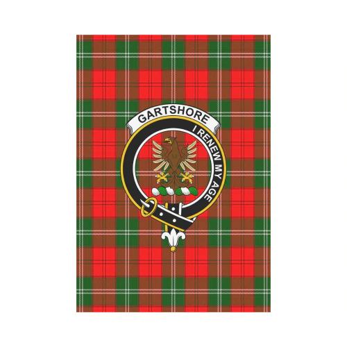 Clan Gartshore Tartan Crest Garden Flag BA98 Clan Gartshore Tartan Today   