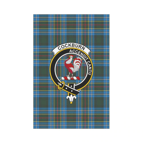 Clan Cockburn Modern Tartan Crest Garden Flag UG67 Clan Cockburn Tartan Today   