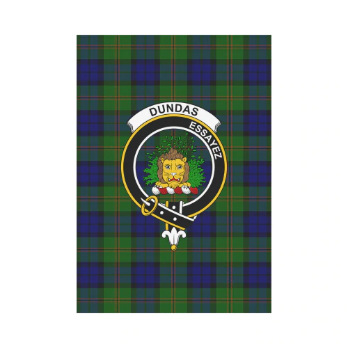 Clan Dundas Modern Tartan Crest Garden Flag OZ83 Clan Dundas Tartan Today   